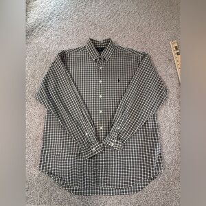 Ralph Lauren Blake Button-Down Shirt – Black & White Check – Size L